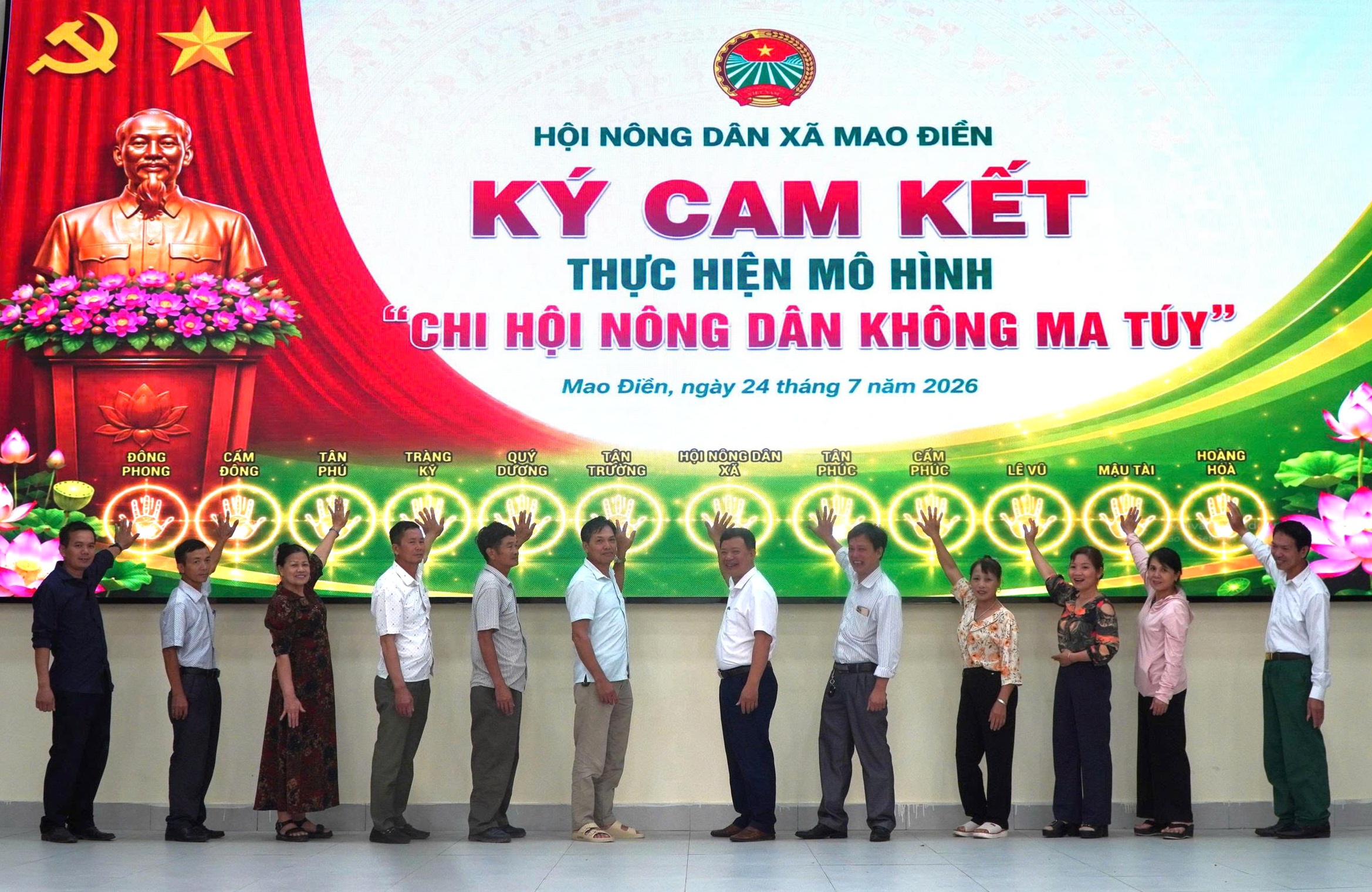 Xã Mao Điền chung tay xây dựng địa bàn không ma túy